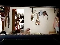 Oculto cam, mexicano muller vestir despois do baño(2)