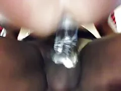 Madura milf cums cremoso na bbc